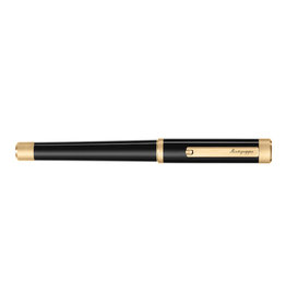 Montegrappa Montegrappa Zero Black and Yellow Gold Plated Rollerball