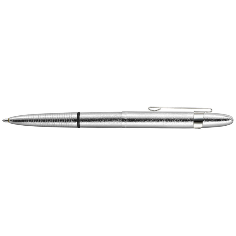 Fisher Fisher 400BRCCL Brushed Chrome Bullet Space Pen with Clip