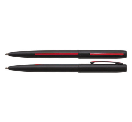 Fisher Fisher M4BFFR Non-Reflective Matte Black Firefighter Cap-O-Matic Space Pen