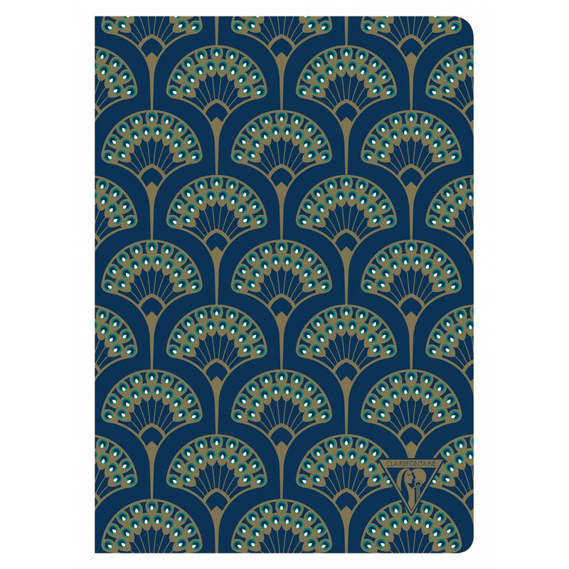 Clairefontaine Clairefontaine #192236 Neo Deco Peacock Lined Notebook 6 x 8.25
