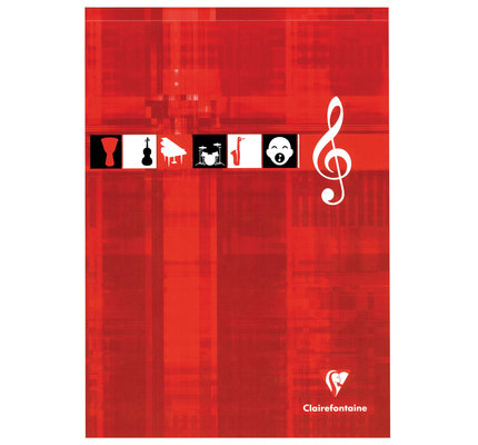 Clairefontaine Clairefontaine #6157 Music Top Glued Notepad 8.25 x 11.75 (Assorted)