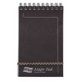 Clairefontaine Clairefontaine #4611Z Europa Major Lined Black Notepad 5 x 8.125
