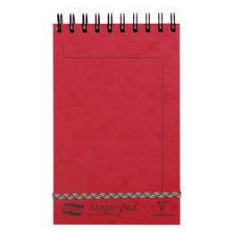 Clairefontaine Clairefontaine #4613Z Europa Major Lined Red Notepad 5 x 8.125