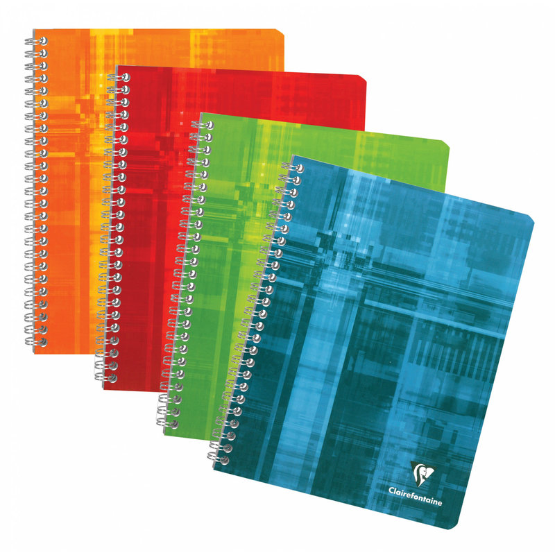 Clairefontaine Clairefontaine #8959 Multi-Subject Graph Wirebound Notebook 12 Tabs and 60 Sheets 6.75 x 8.75 (Assorted)
