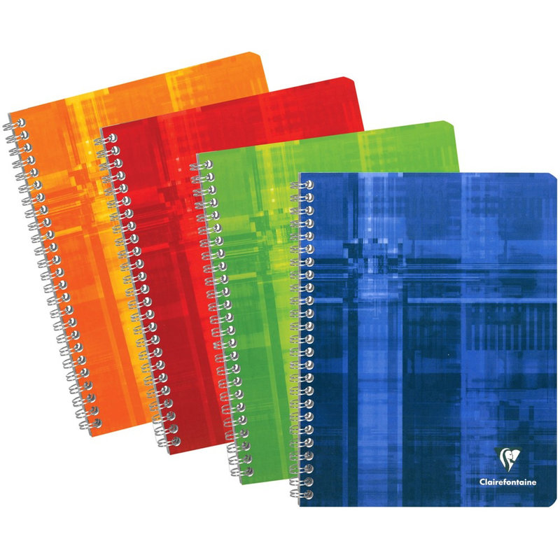 Clairefontaine Clairefontaine #8731 Classic French Ruled Wirebound Notebook 6.75 x 8.75 (Assorted)