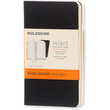 Moleskine Moleskine Volant Journals X-Small Softcover Black Ruled