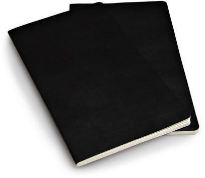 Moleskine Volant Journals Large Softcover Notebook Black Ruled (Set of
