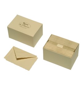 G. Lalo Mode de Paris Box Card & Envelope Champagne