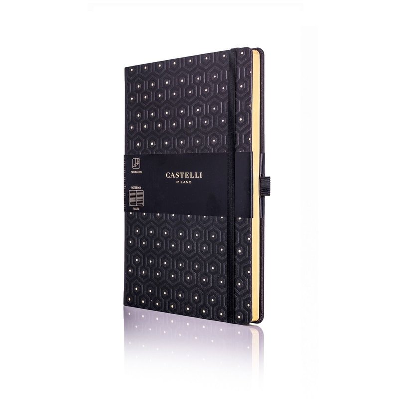Castelli Castelli A5 Notebook Copper And Gold Honey Gold Blank
