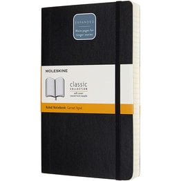 Moleskine Moleskine Classic Expanded Large Softcover Notebook Black Ruled