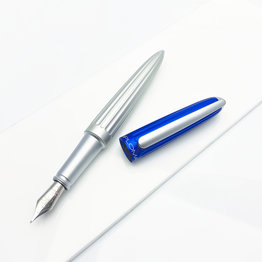 Diplomat Diplomat Aero Fountain Pen -  Blue/Silver