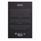 Rhodia Rhodia PAScribe #19 Top Staplebound Calligraphy Pad with Black Paper