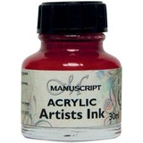 Manuscript Manuscript Acrylic Artist's Ink - Crimson 30 ml