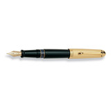 Aurora Aurora 88 Resin Black with Gold Plated Cap Large Fountain Pen