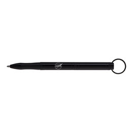 Fisher Fisher Black Backpacker Keyring Space Pen with NASA Meatball Logo