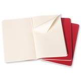 Moleskine Moleskine Cahier Collection Large Softcover Journals (Set of 3) - Cranberry Red