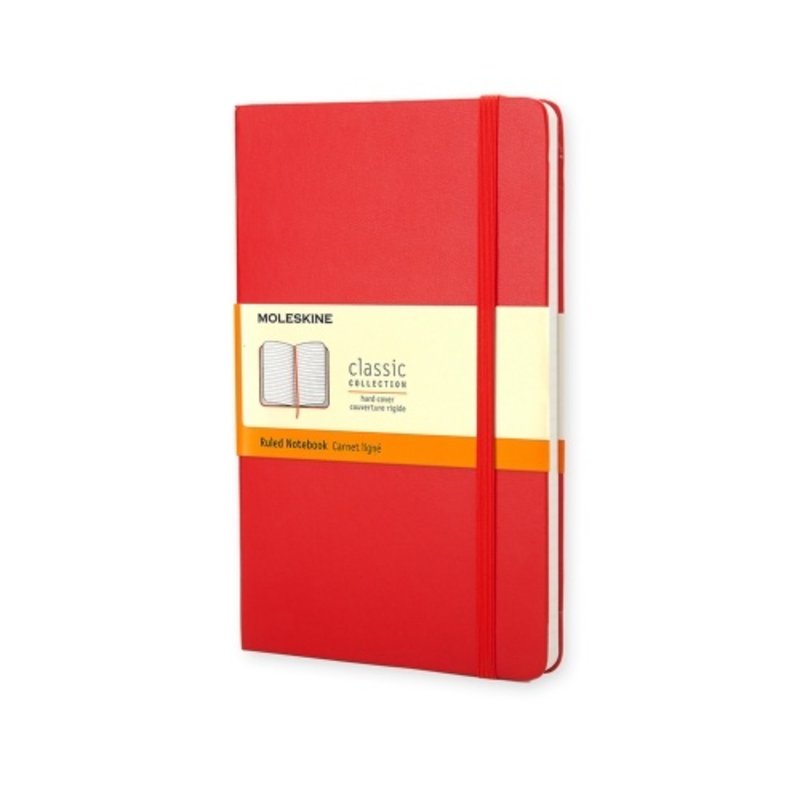 Moleskine Moleskine Classic Colored Softcover Large Notebook Red