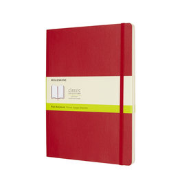 Moleskine Moleskine Classic Colored X-Large Softcover Notebook Scarlet Red