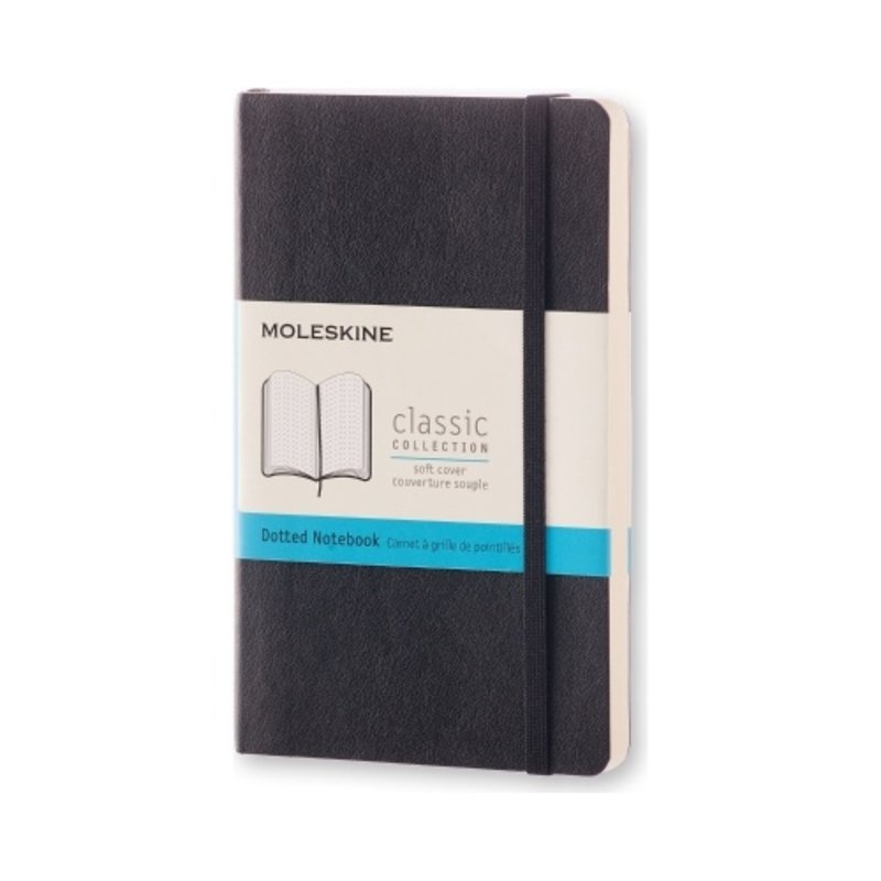 Moleskine Moleskine Classic Colored Pocket Softcover Notebook Black