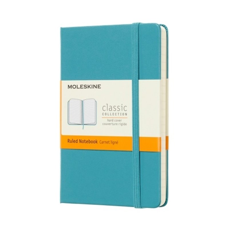 Moleskine Moleskine Classic Colored Pocket Hardcover Notebook - Reef Blue