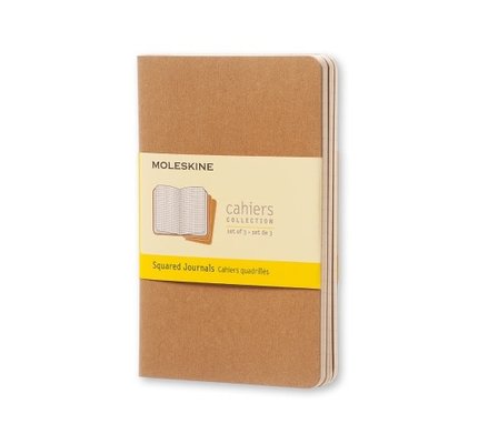 Moleskine Moleskine Cahier Collection Large Softcover Journals (Set of 3) - Kraft Brown
