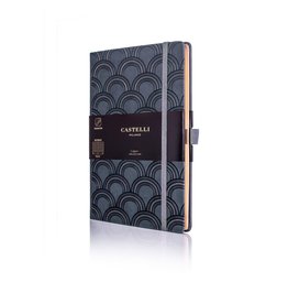 Castelli Castelli A5 Notebook Copper And Gold Art Deco Copper Blank