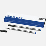 Montblanc Montblanc Rollerball Refill Royal Blue Medium 2 Pack (Replacement for Pacific Blue 08/19)