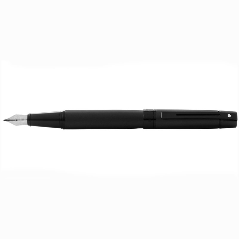 Sheaffer Sheaffer 300 Matte Black Lacquer Fountain Pen with Polished Black Trim