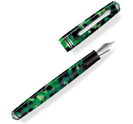 Tibaldi N60 Emerald Green with Palladium Trim Fountain Pen