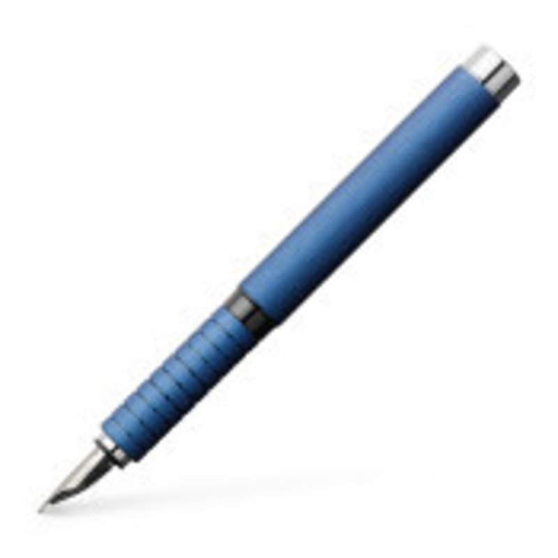 Faber-Castell Faber-Castell Design Essentio Blue Aluminum Fountain Pen