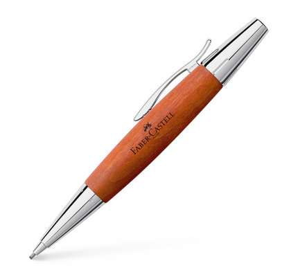Faber-Castell Faber-Castell E-Motion Brown with Polished Chrome Trim Ballpoint