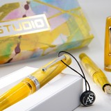 Armando Simoni ASC Studio Pinnacle Yellow with Rhodium Trim Fountain Pen