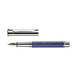 Otto Hutt Otto Hutt Design 04 Wave Blue and Platinum 18K Gold Nib Fountain Pen