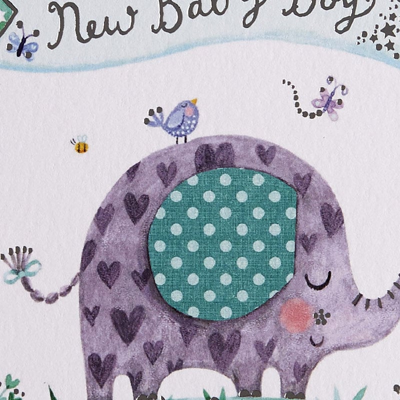 NIQUEA.D Elephant Baby Card - Dromgoole's Fine Writing ...