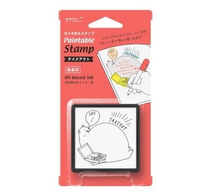 Midori Paintable Stamp- Take-Out