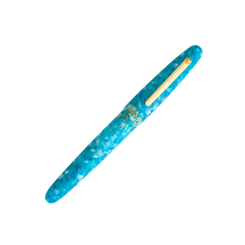 Esterbrook Estie Oversize Aqua Fountain Pen Gold Trim