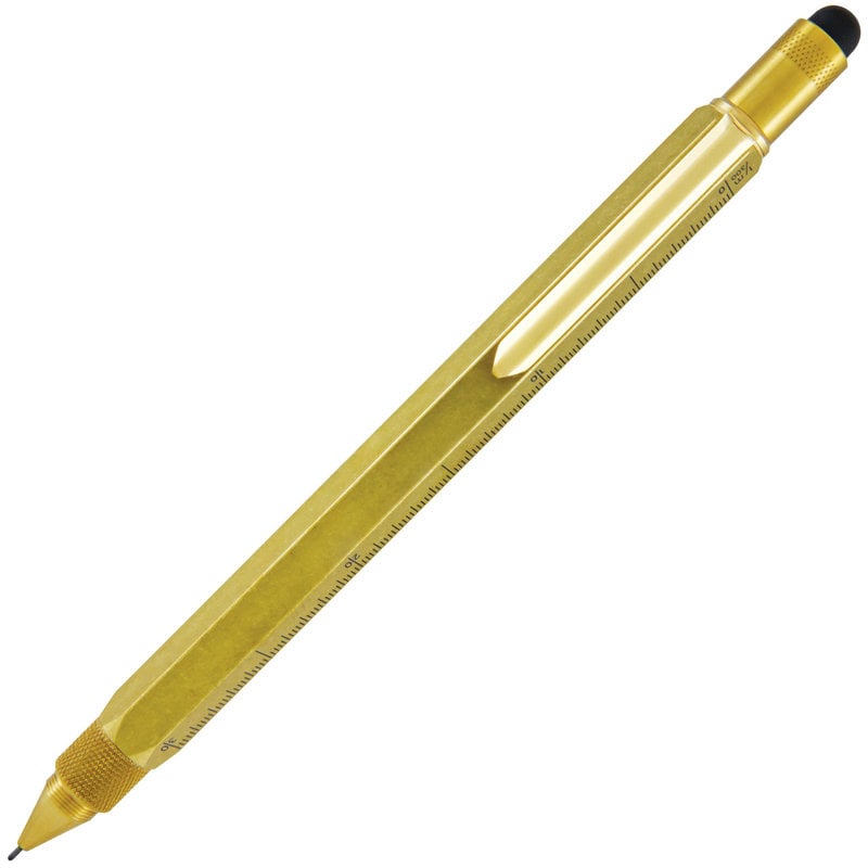Monteverde Monteverde One Touch Tool .9mm Mechanical Pencil - Solid Brass