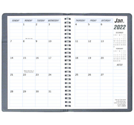 Payne 2022 MB-21 Skivertex Monthly Planner (5.5x8.5) (Assorted)