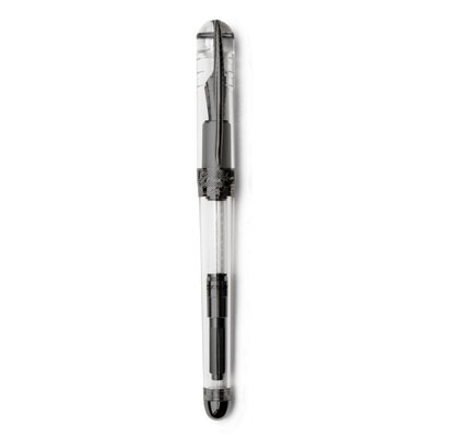 Pineider Pineider Avatar UR Demo Fountain Pen with Black Trim - Clear with Steel Nib