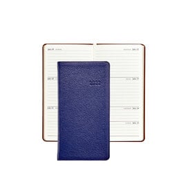 Graphic Image Graphic Image 2022 Traditional Leather PJ6 6" Personal Pocket Weekly Journal - Blue