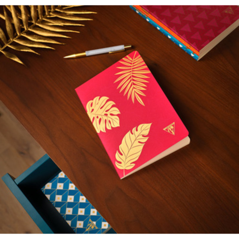 Clairefontaine Clairefontaine #194336 Neo Deco Notebook - Madder Red