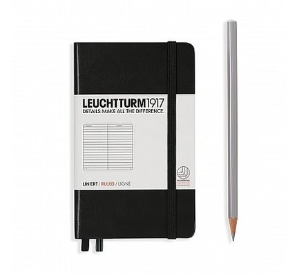 Leuchtturm1917 Leuchtturm1917 Pocket (A6) Hardcover Notebook - Black