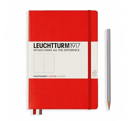 Leuchtturm1917 Leuchtturm1917 Medium (A5) Hardcover Notebook - Red