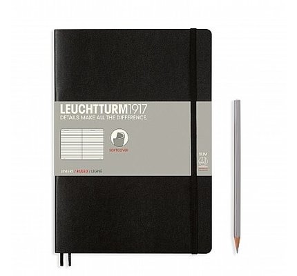 Leuchtturm1917 Leuchtturm1917 Composition (B5) Softcover Notebook - Black