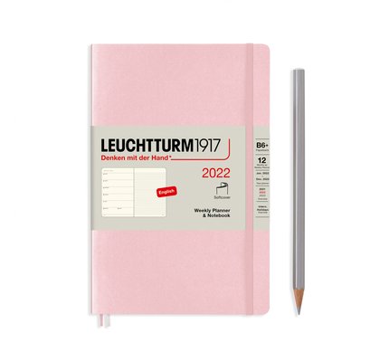 Leuchtturm1917 Leuchtturm1917 2022 Paperback (B6+) Softcover Weekly Planner and Notebook with Extra Booklet
