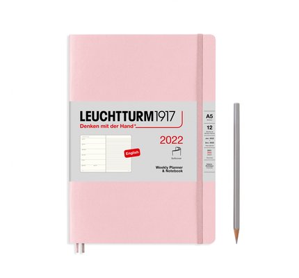 Leuchtturm1917 Leuchtturm1917 2022 Medium (A5) Softcover Weekly Planner and Notebook with Extra Booklet