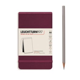 Leuchtturm1917 Leuchtturm1917 Pocket (A6) Hardcover Notepad - Port Red