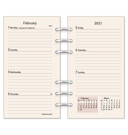 Scully Scully 2022 Six Ring Weekly/Monthly (3.75 X 6.75) Refill