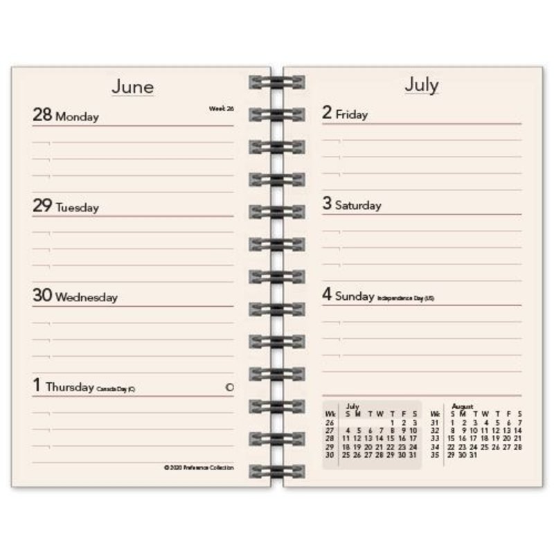 Scully Scully 2022 Spiral Mini Weekly Calendar (2 3/8 X 4 1/2) Refill