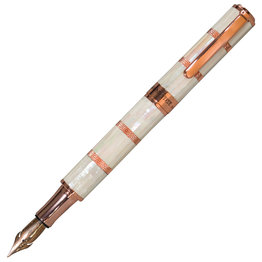 Monteverde Monteverde Limited Edition Regatta Fountain Pen - Mother of Pearl with Rosegold Trim (Discontinued)